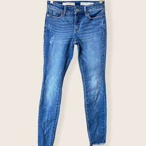 Pilcro & the Letterpress Mid-Rise Stretch Skinny Ankle Jeans Size 25